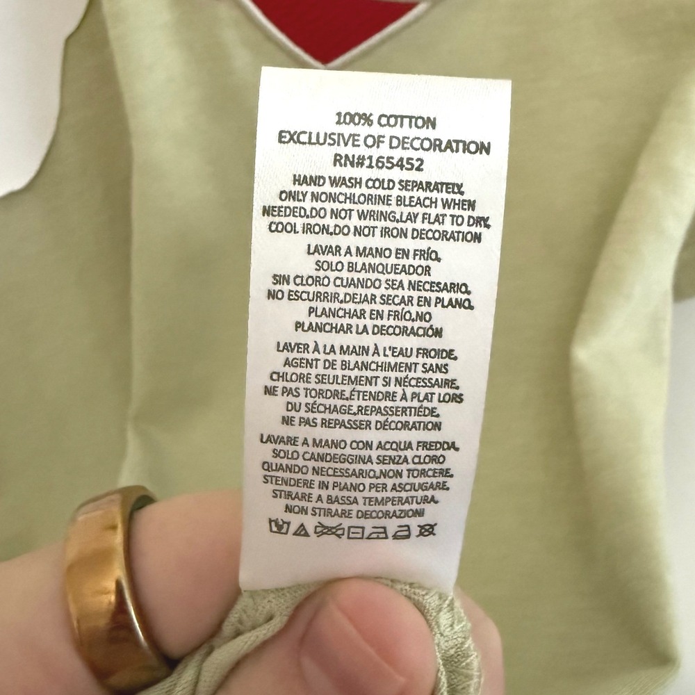 Boys Lie Women's Signature Boyfriend Tee Washed Lime Size S/M NWT - Picture 9 of 9